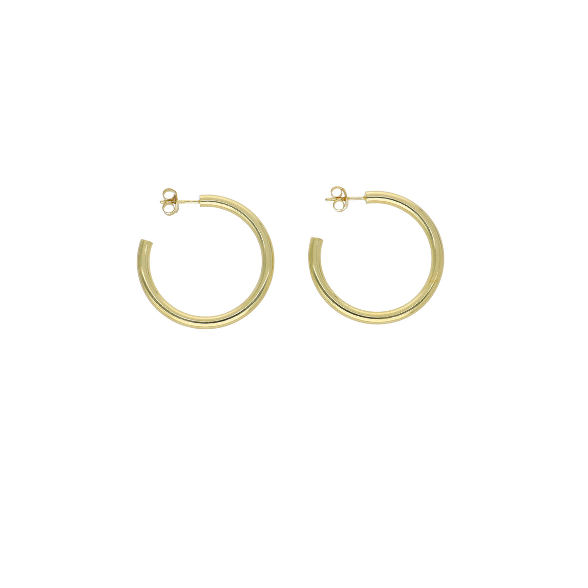 Aros Argolla 3.5Cm Plata Enchapada P02070011350170350