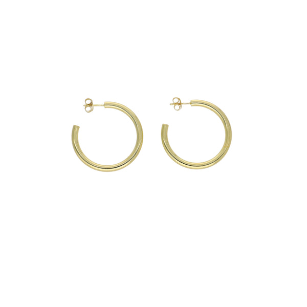 Aros Argolla 3.5Cm Plata Enchapada P02070011350170350