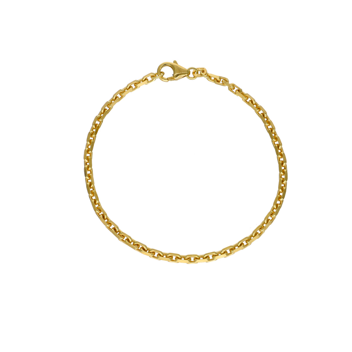Pulsera Plata Enchapada Tipo Eslabones (2,5mm) 19cm | P02151023190