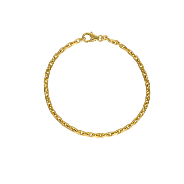 Pulsera Plata Enchapada Tipo Eslabones (2,5mm) 19cm | P02151023190