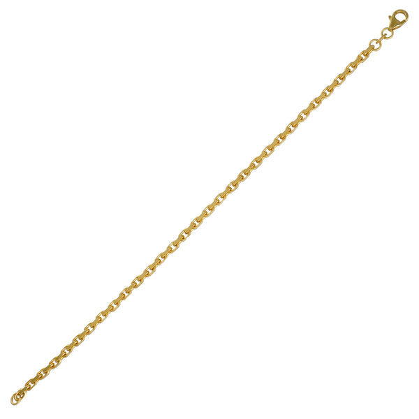 Pulsera Plata Enchapada Tipo Eslabones (3 mm) 21cm | P02151223210