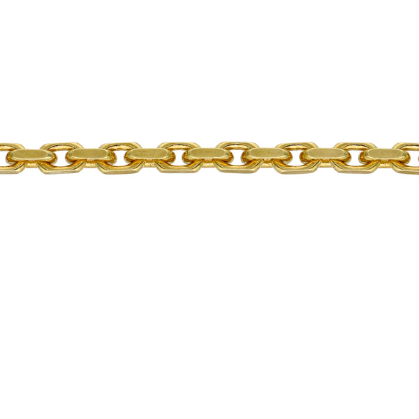 Pulsera Plata Enchapada Tipo Eslabones (4 mm) 19cm | P02151523190