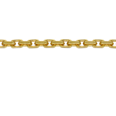 Pulsera Plata Enchapada Tipo Eslabones (4 mm) 19cm | P02151523190