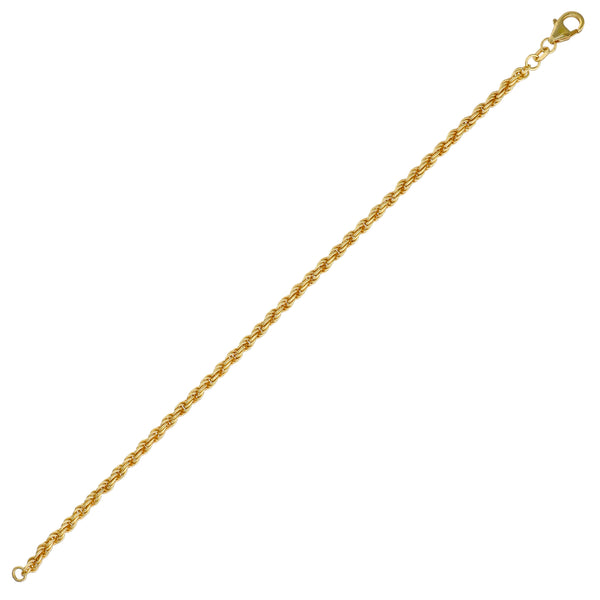 Pulsera Plata Enchapada Tipo Turbillón (3 mm) 19cm | P0218006023190