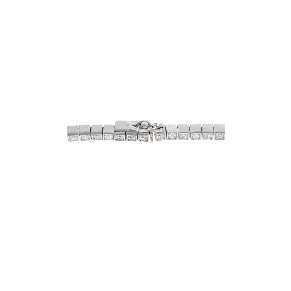 Pulsera Oro Blanco y Brillantes PU-12267