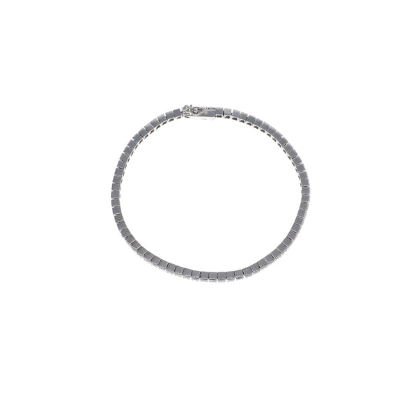 Pulsera Oro Blanco y Brillantes PU-12267
