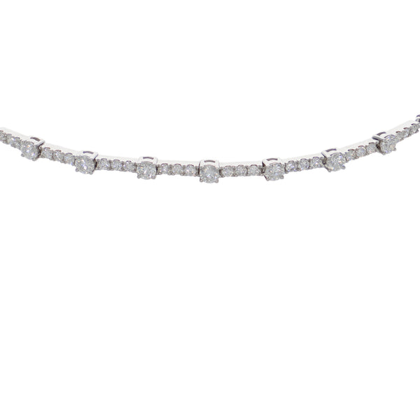 Pulsera Oro Blanco y Brillantes PU7917