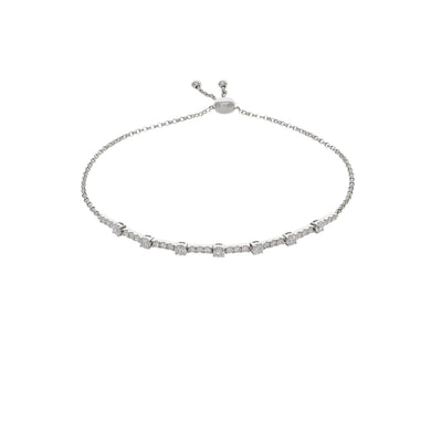 Pulsera Oro Blanco y Brillantes PU7917