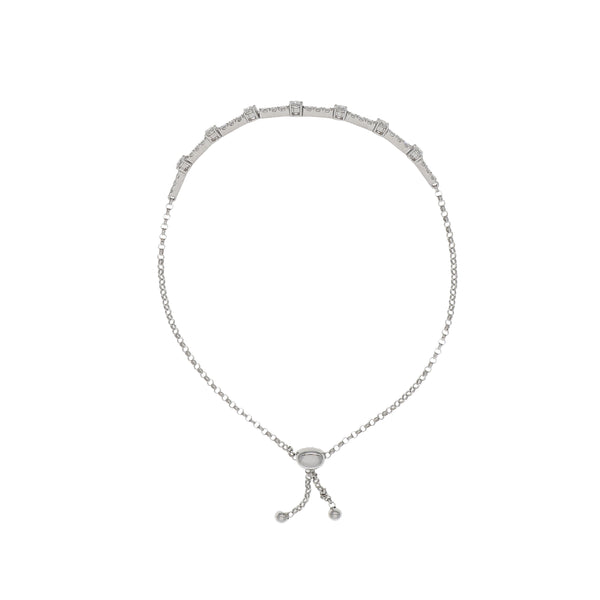Pulsera Oro Blanco y Brillantes PU7917