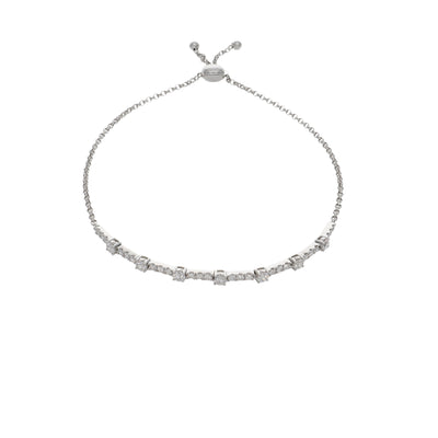 Pulsera Oro Blanco y Brillantes PU7917