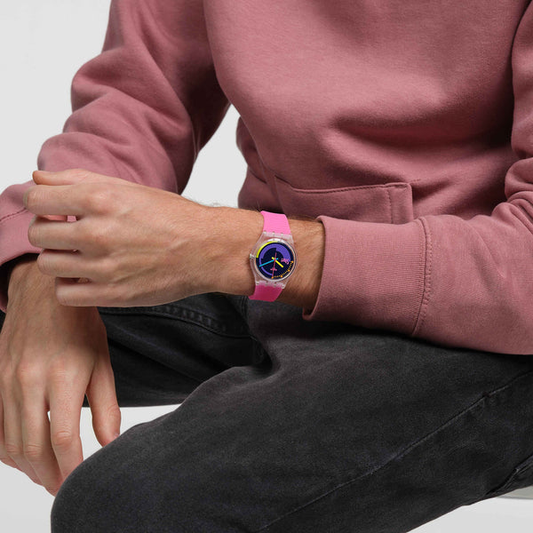 Reloj Swatch NEON PINK PODIUM SO28K111