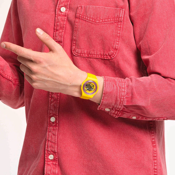 Reloj Swatch PURPLE RINGS YELLOW SO29J100