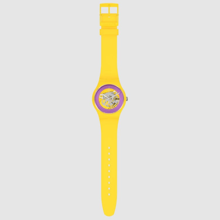 Reloj Swatch PURPLE RINGS YELLOW SO29J100