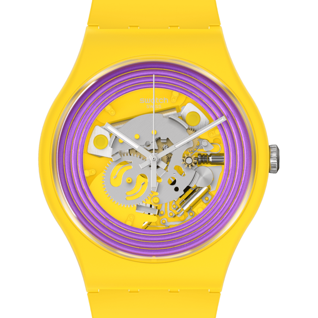 Reloj Swatch PURPLE RINGS YELLOW SO29J100