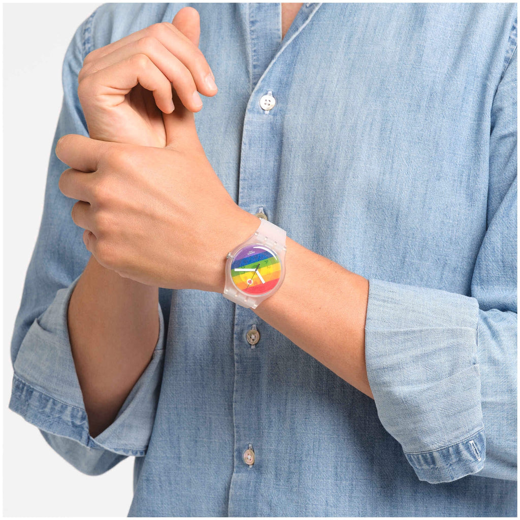 Reloj Swatch STRIPE FIERCE SO29K701