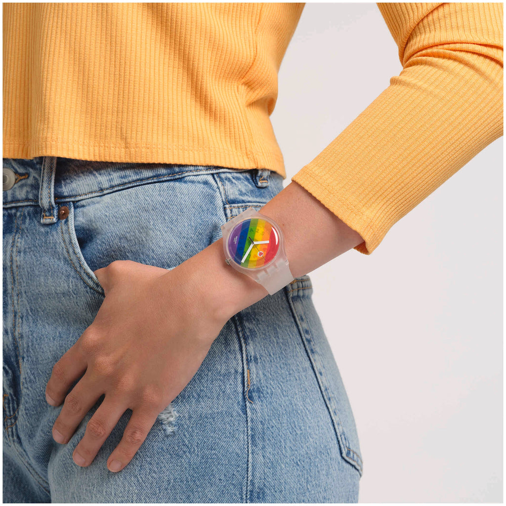 Reloj Swatch STRIPE FIERCE SO29K701