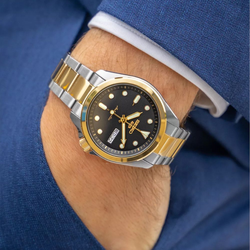 Reloj SEIKO Sport Aitomatico Bicolor, SRPE60K1 Joyería Rometsch