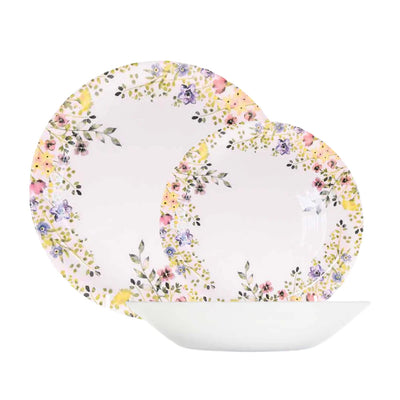 Juego Loza Churchill Wildflower Bloom  12 Pzas