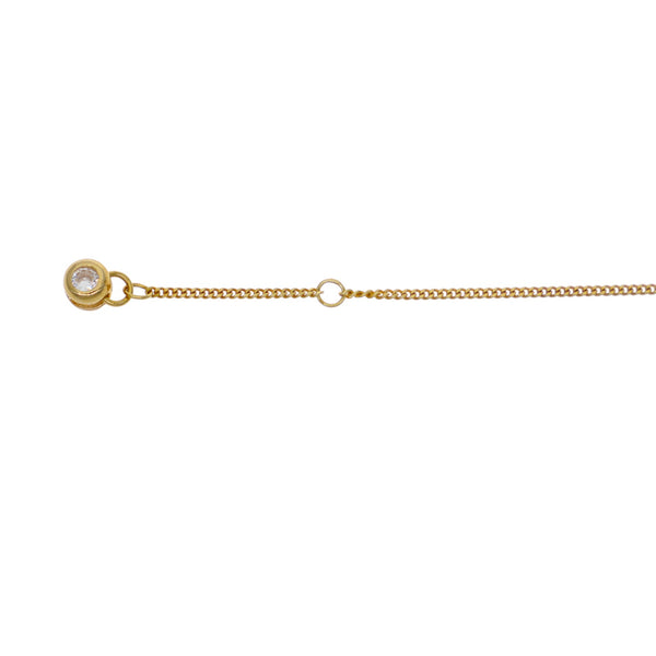 Tobillera Oro Amarillo y Circón P00511407085250