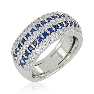 Anillo ARTLINEA Plata y Circones ZAN542BL