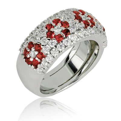 Anillo ARTLINEA Plata y Circones ZAN546RS