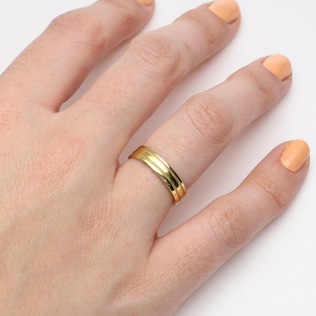 Anillo Oro Amarillo 18kt, AN1012087 - Joyería Rometsch