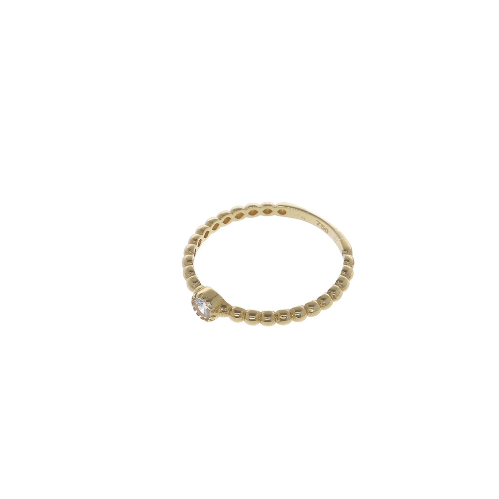 Anillo Oro Amarillo 18kt con Circón, AN2106036 - Joyería Rometsch