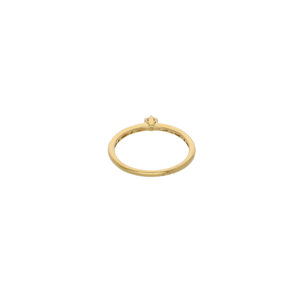 Anillo Oro Amarillo Brillantes AN12976 - Joyería Rometsch