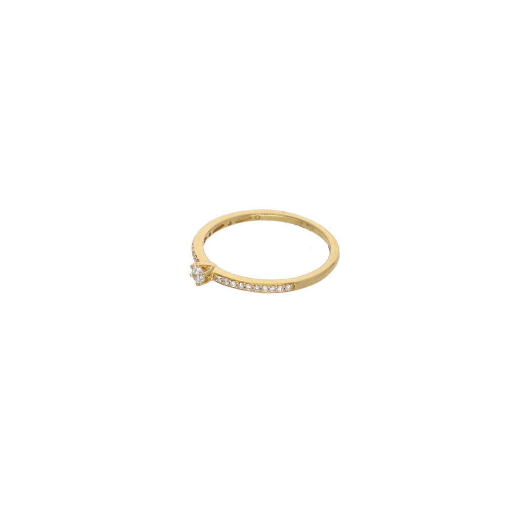 Anillo Oro Amarillo Brillantes AN12976 - Joyería Rometsch