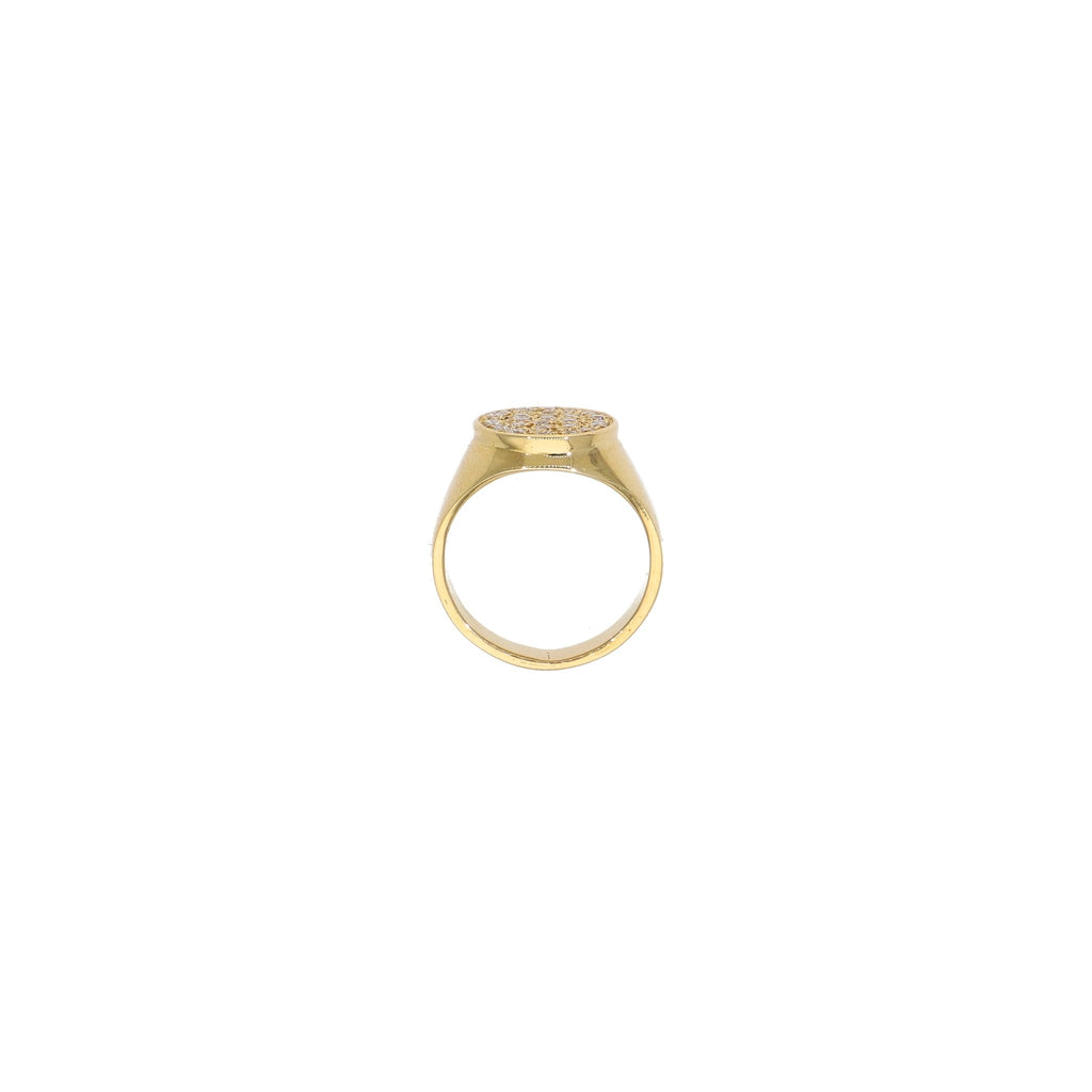 Anillo Oro Amarillo Brillantes Chevalier AN-12847 - Joyería Rometsch