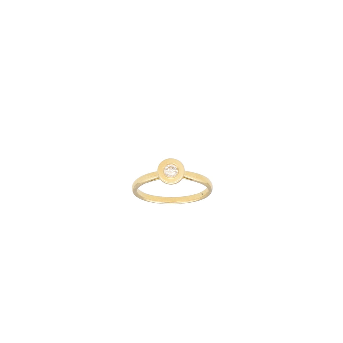 Anillo Oro Amarillo con Diamante, AN11816 - Joyería Rometsch