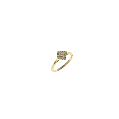 Anillo Oro Amarillo con Diamantes, AN8263 - Joyería Rometsch