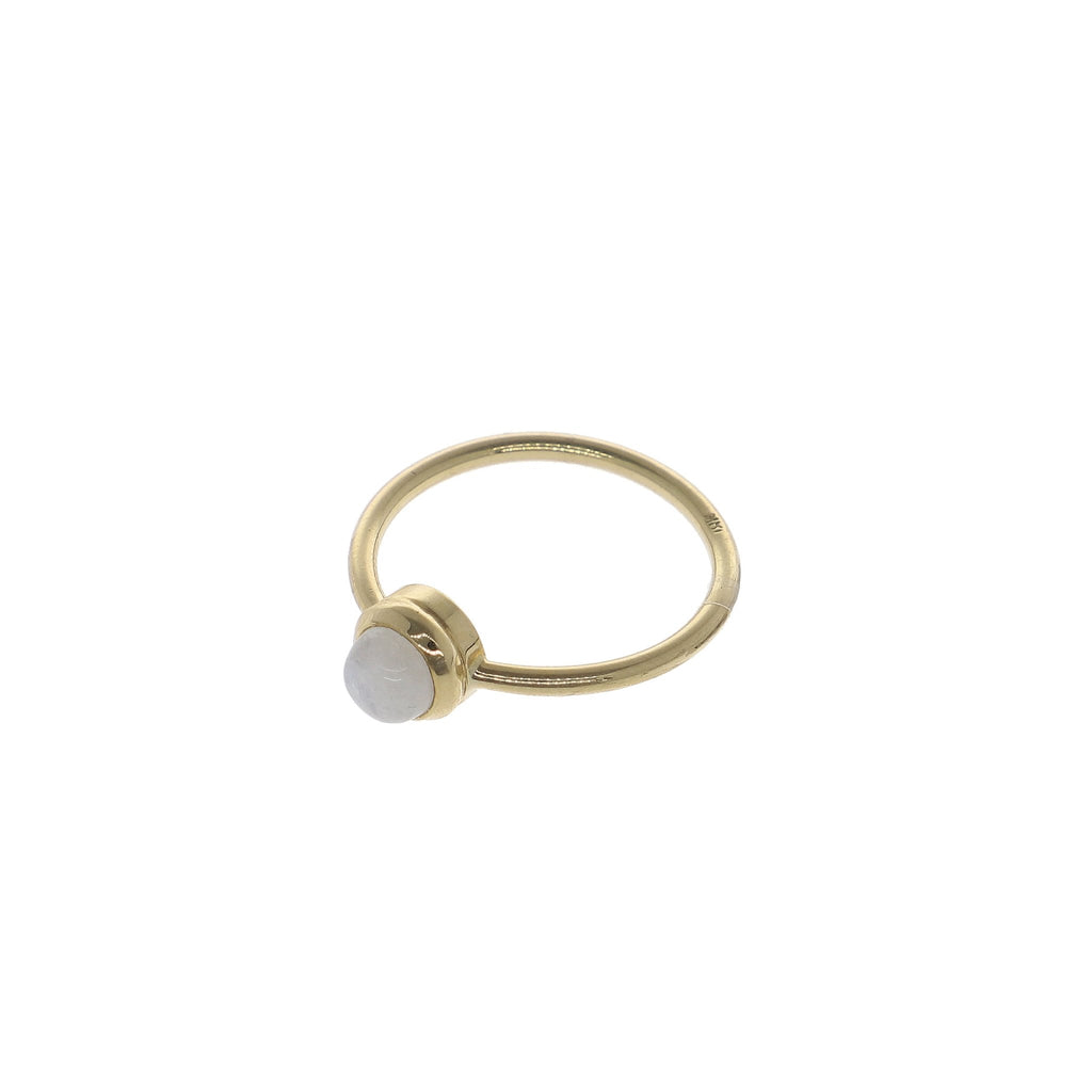 Anillo Oro Amarillo con Piedra Luna, AN6953 - Joyería Rometsch