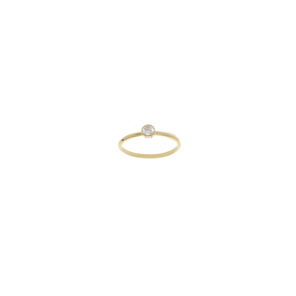 Anillo Oro Amarillo Diamante, AN1153 - Joyería Rometsch