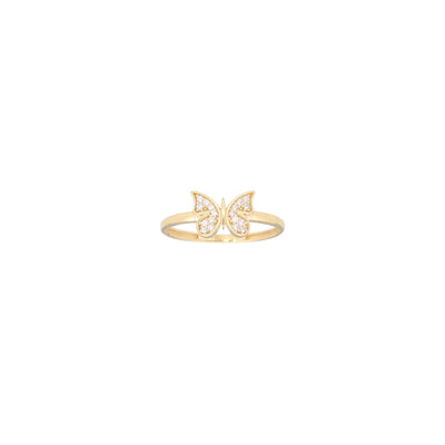 Anillo Oro Amarillo Mariposa Circón AN11727 - Joyería Rometsch