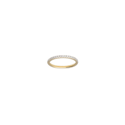 Anillo Oro Amarillo Medio Cintillo Brillante AN10896 - Joyería Rometsch