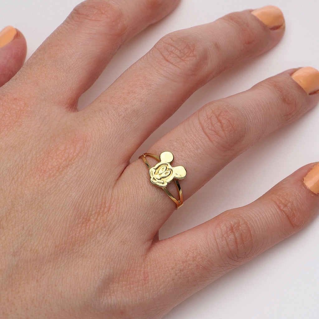 Anillo Oro Amarillo Minnie Mouse, AN0211011 - Joyería Rometsch