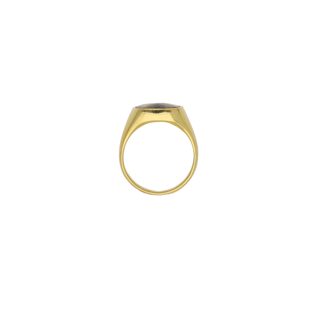 Anillo Oro Amarillo Piedra Cruz AN0412400 - Joyería Rometsch