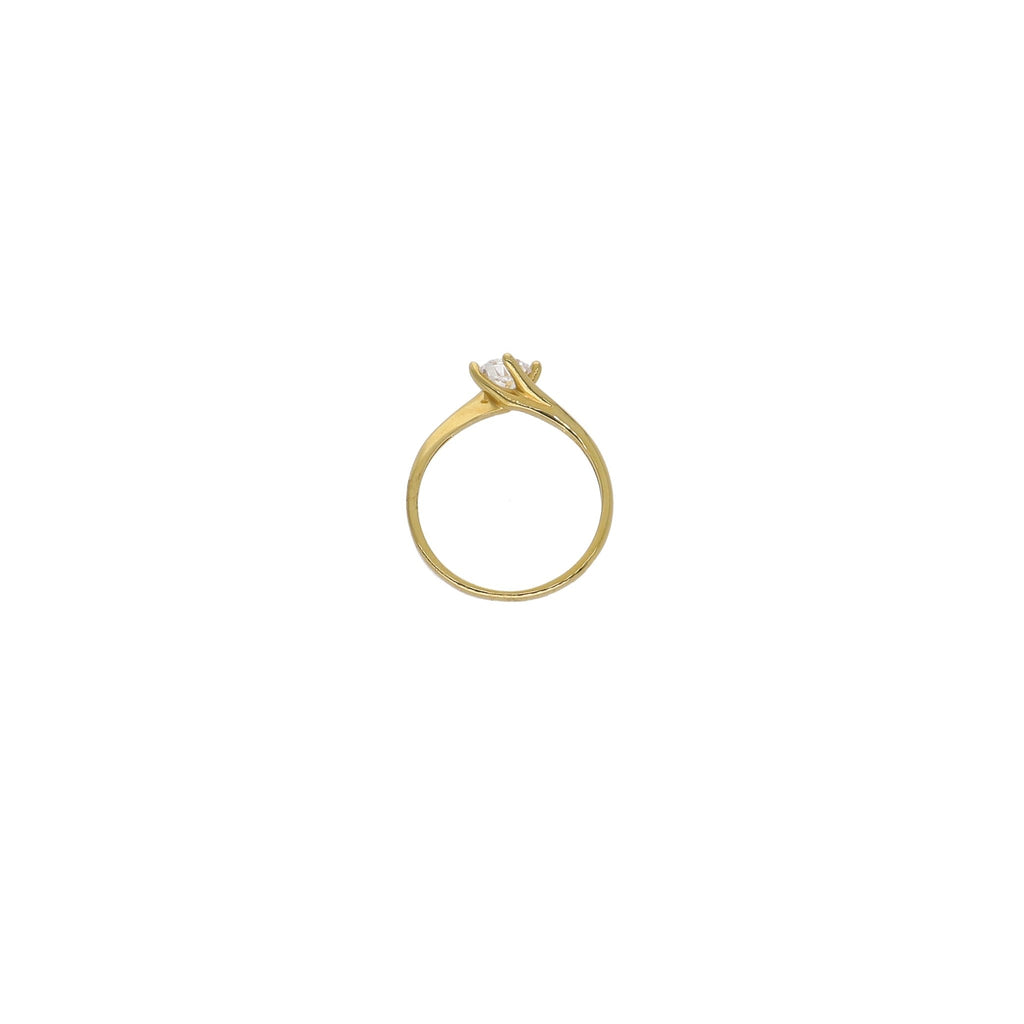 Anillo Oro Amarillo Solitario Circón AN12919 - Joyería Rometsch