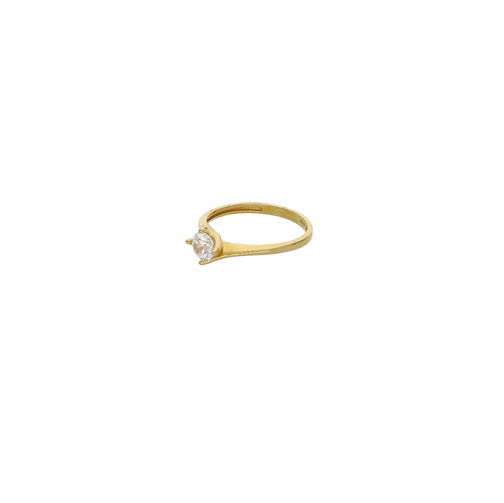 Anillo Oro Amarillo Solitario Circón AN12919 - Joyería Rometsch