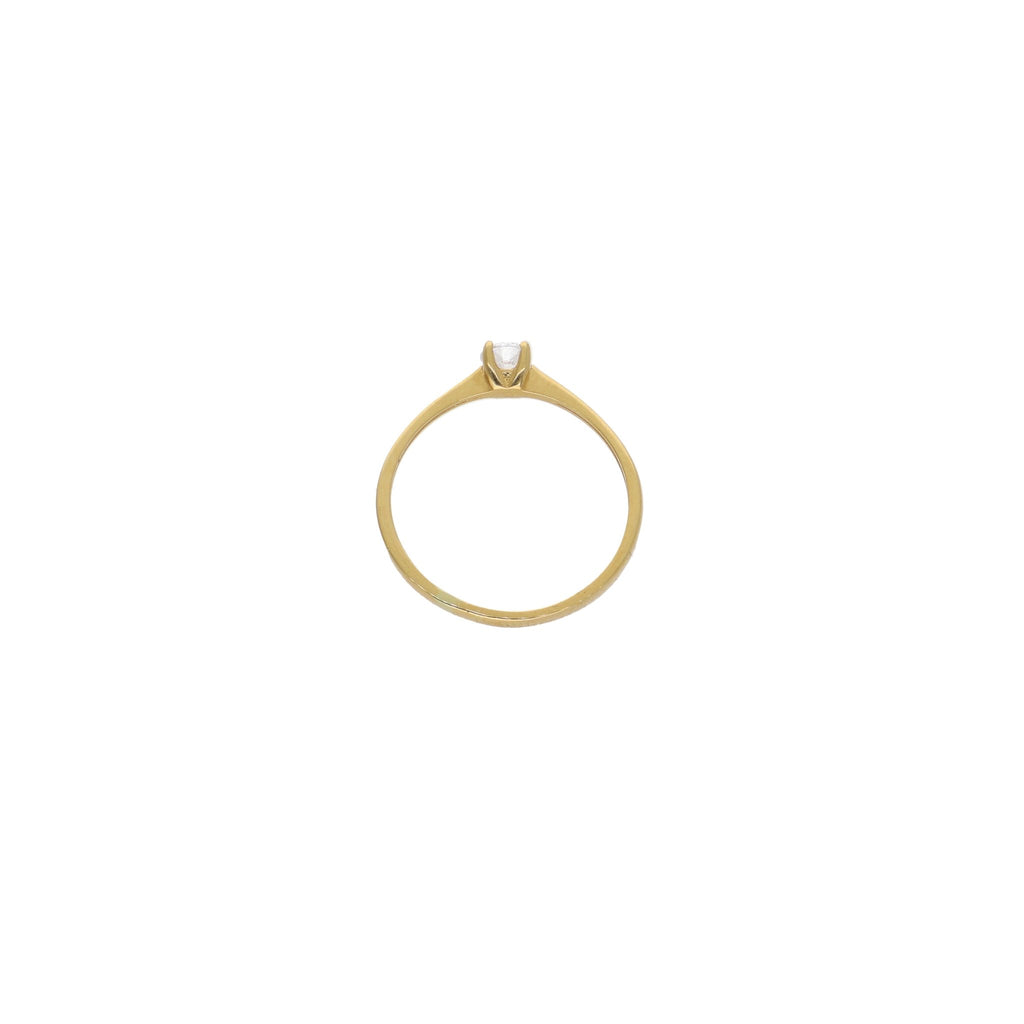 Anillo Oro Amarillo Solitario Circón AN12920 - Joyería Rometsch