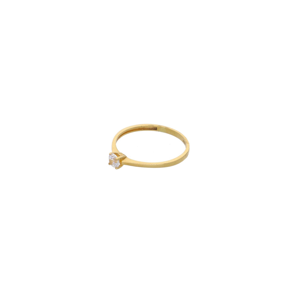 Anillo Oro Amarillo Solitario Circón AN12920 - Joyería Rometsch