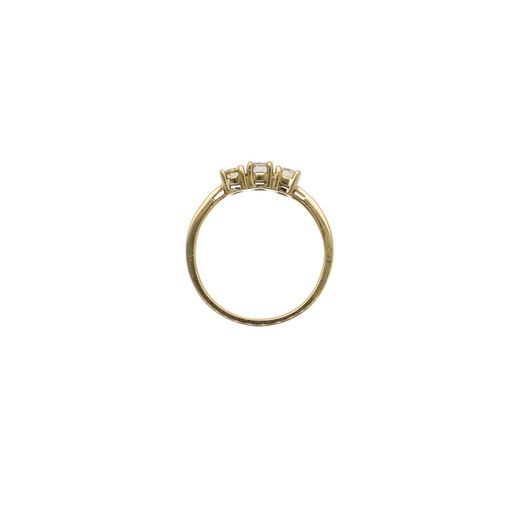 Anillo Oro Amarillo Tricillo Brillantes AN11635 - Joyería Rometsch