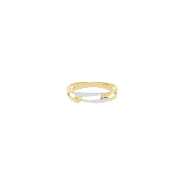 Anillo Oro Amarillo y Blanco Bicolor AN12797 - Joyería Rometsch