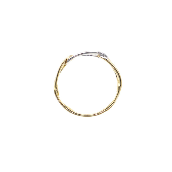 Anillo Oro Amarillo y Blanco Bicolor AN12797 - Joyería Rometsch