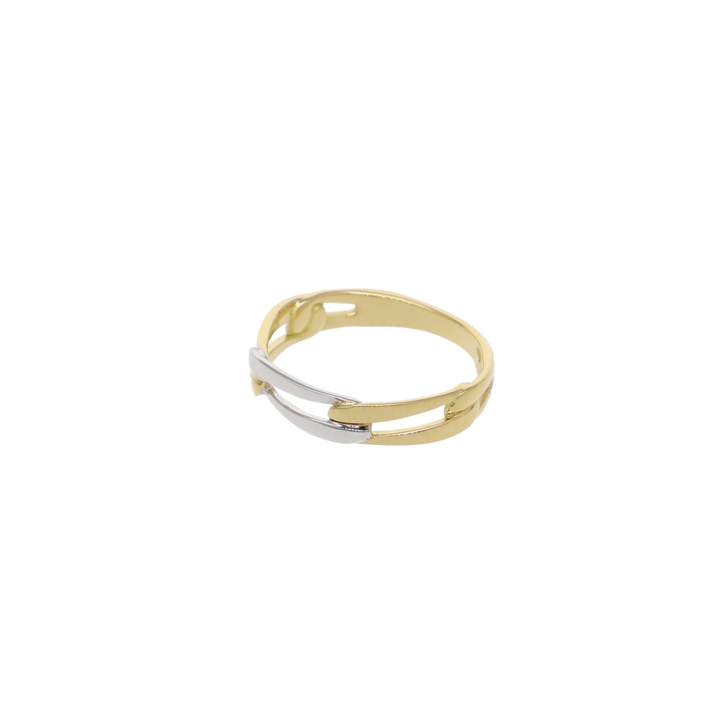 Anillo Oro Amarillo y Blanco Bicolor AN12797 - Joyería Rometsch