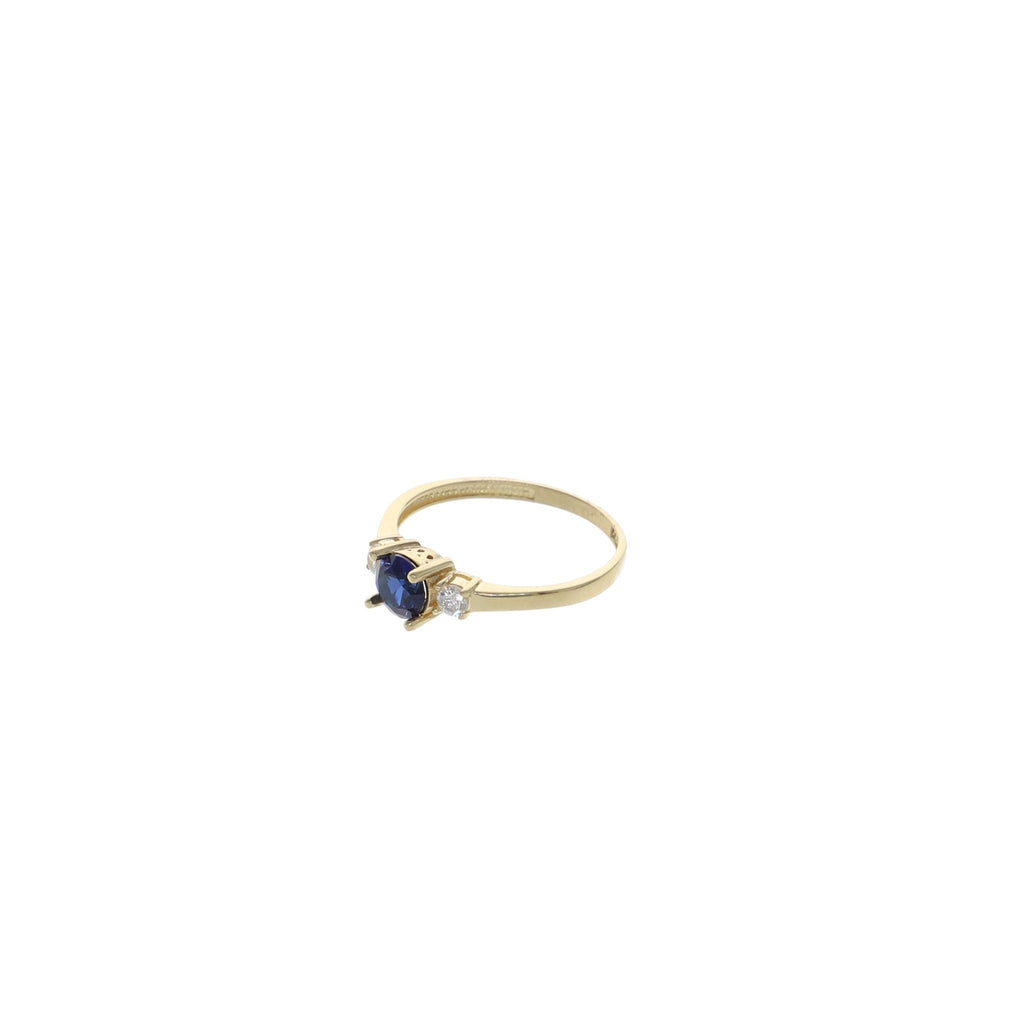 Anillo Oro Amarillo y Circones AN12289 - Joyería Rometsch