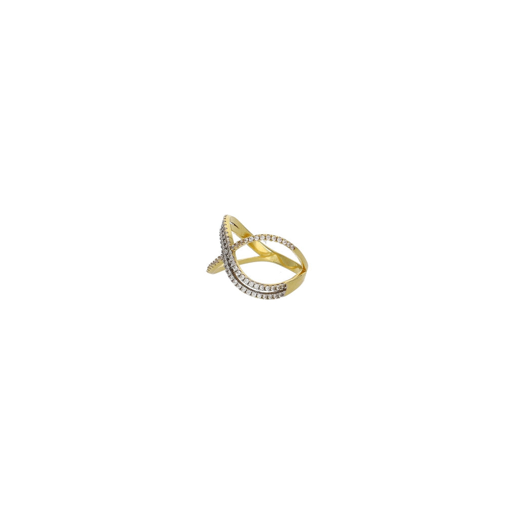 Anillo Oro Amarillo y Circones AN4524 - Joyería Rometsch