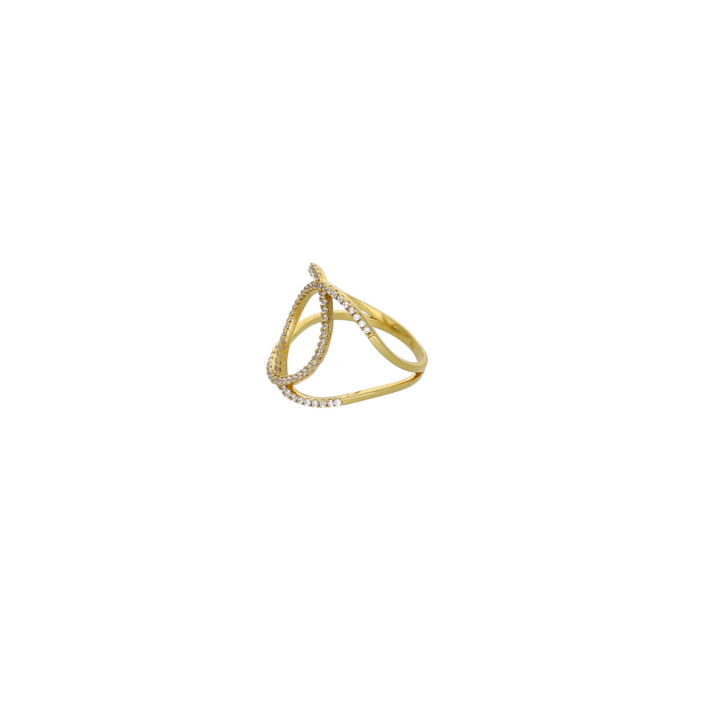 Anillo Oro Amarillo y Circones AN4525 - Joyería Rometsch