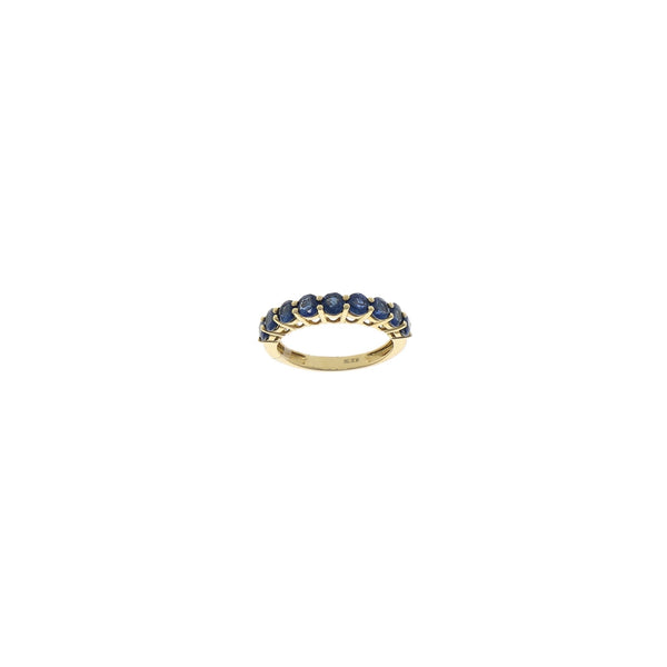Anillo Oro Amarillo Zafiro Azul AN10602 - Joyería Rometsch